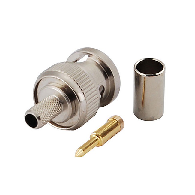 75ohm BNC Male Connector For RG59 Cable Crimp Type BNC-C-75J4